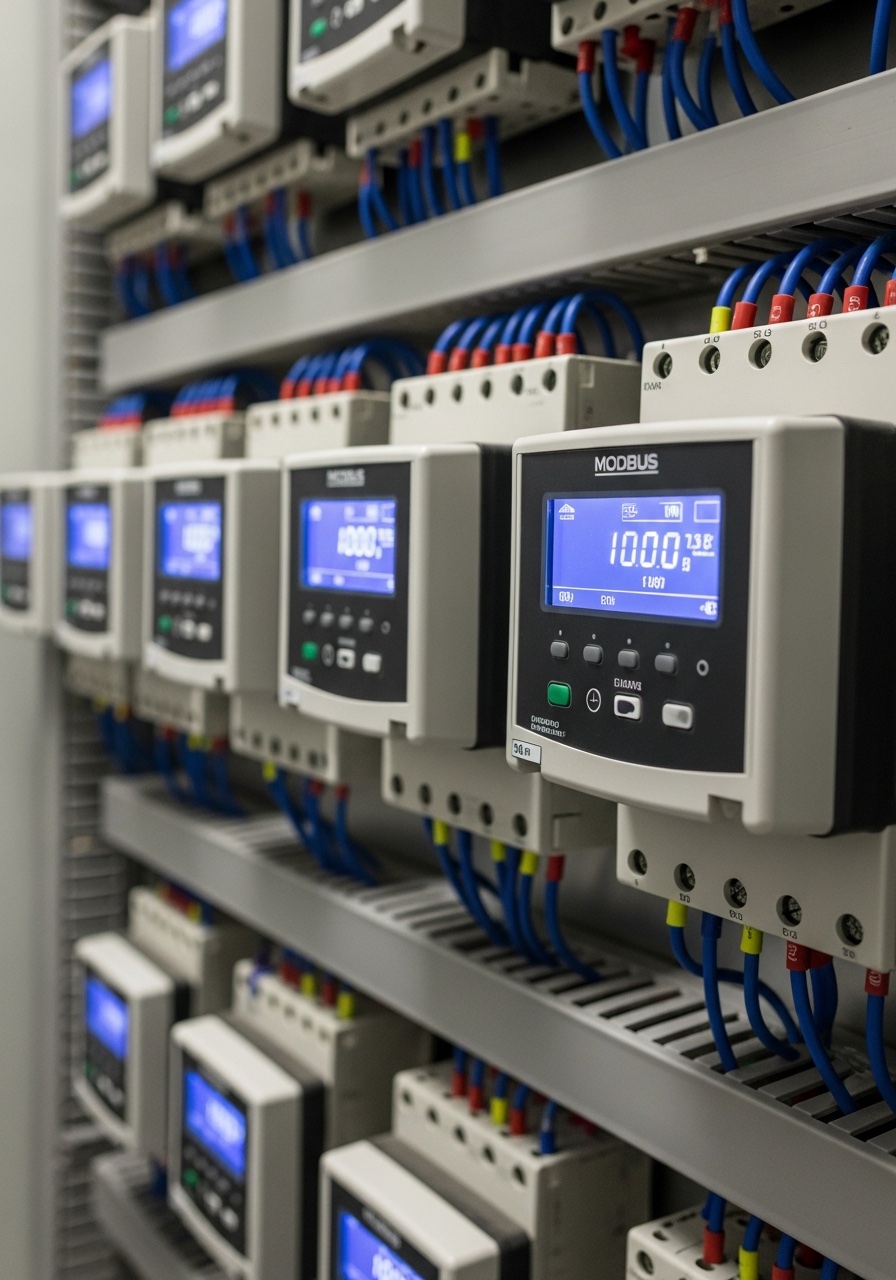 Medidores de energía con Modbus TCP/RTU