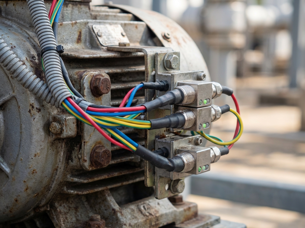 Sensores IoT instalados en equipos de proceso