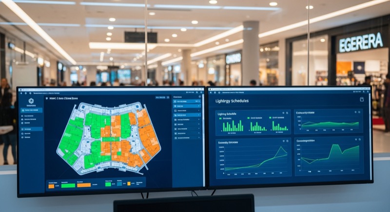 Sistema de gestión energética en centro comercial